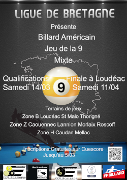 Affice jeu de la 9 mixte