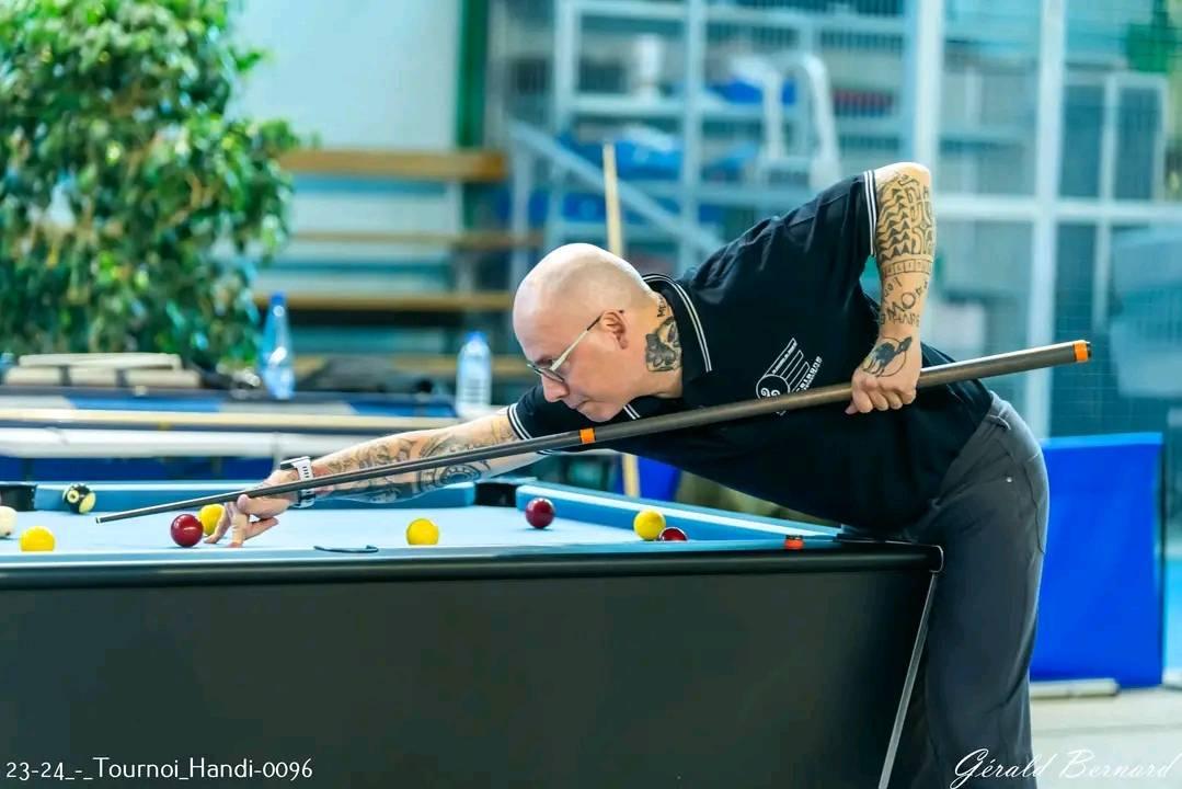 Boris Martin, responsable de la commission handi billard de la ligue de Bretagne